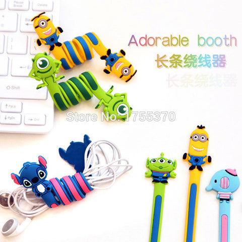 Cute Cartoon Animal Long Cable Winder Headphone